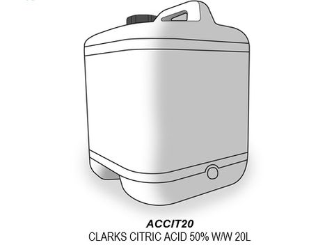 Clarks Citric Acid 50% W/W 20L