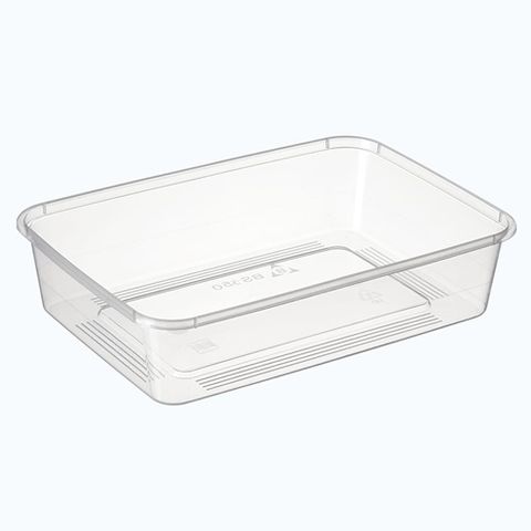 Clear Plastic Container 650 ml 50 Per Slv