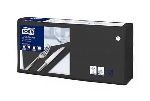 Tork 2Ply Lunch Serviette Black 200