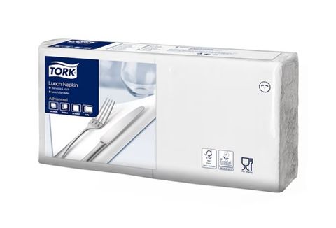 Tork 2Ply Lunch Serviette White 200