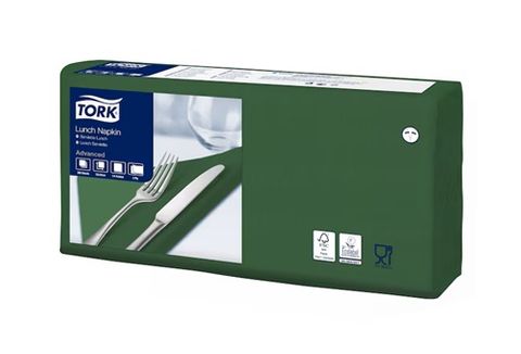 Tork 2Ply Green Lunch Serviette 200
