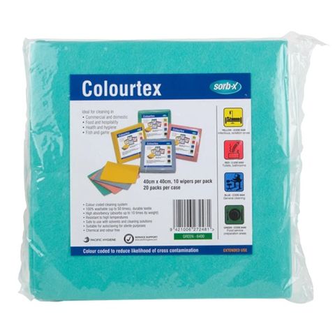 Green Colourtex Wiper 40X40cm