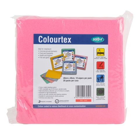 Pink Colourtex Wiper 40X40cm