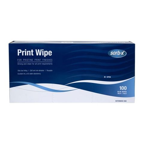Printwipe Blue 100/Pack