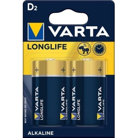 Alkaline Battery D 2 pk