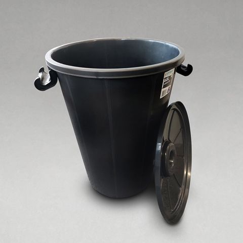 Rubbish Bin With Lid 68Lt