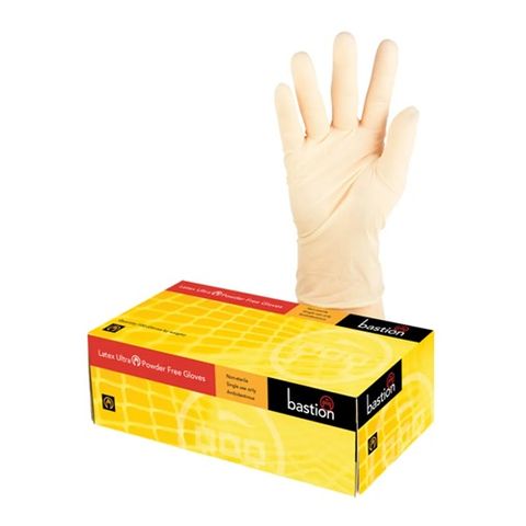 Bastion Latex Ultra P/F Glove Small 100 Per Pkt