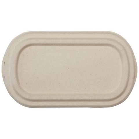 Sugarcane Food Box Lid For 850ml Container 50 Per Slv