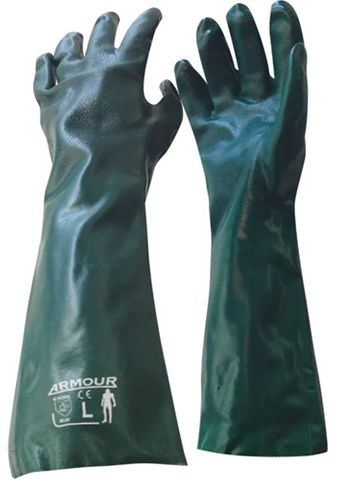 Green 45cm PVC Long Glove