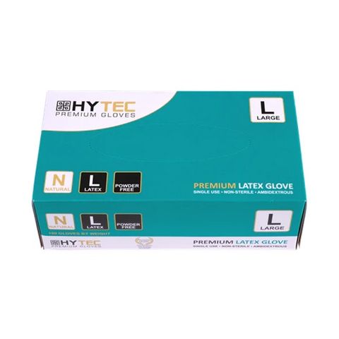 CLEAR LATEX POWDER FREE GLOVES