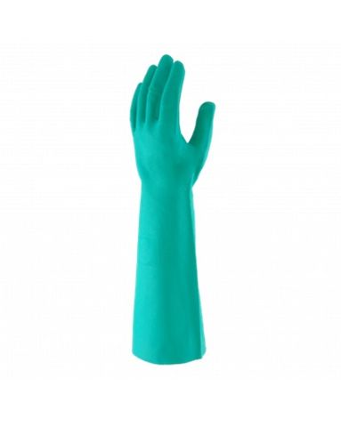 GLOVE NITRON GREEN GAUNTLETT