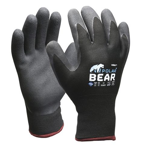 POLAR BEAR BLACK GLOVES