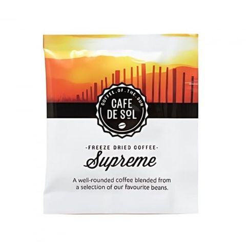 Cafe De Sol Supreme Coffee Sachet 500 Per Ctn