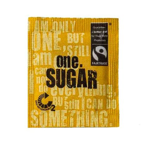 One Fair Trade Sugar Sachet 2000 Per Ctn