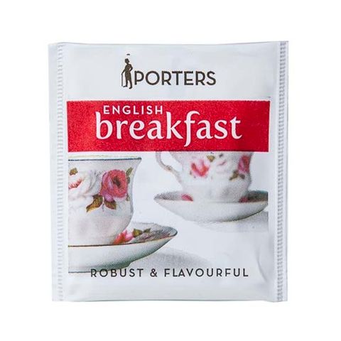 Porters English Breakfast Tea Bags 200 Per Ctn