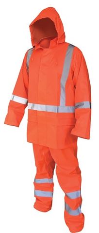 Hi Vis Orange Rain Set #XL