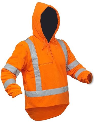HI VIS TTMC-W17 X-Back P/Fleece Hoodie