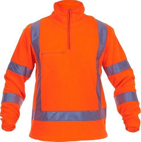 HI VIS POLAR FLEECE 1/2 ZIP TTMC