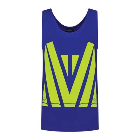 HI VIS COTTON CHEVRON SINGLET