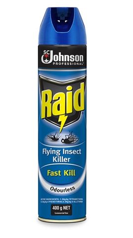 Raid Odourless 400gm Blue Can