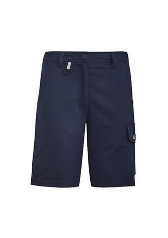 Womens Rugged Vented Shorts Navy #