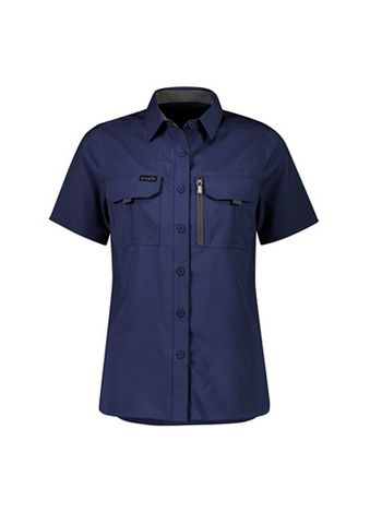Womens Outdoor SS Shirt Blue #