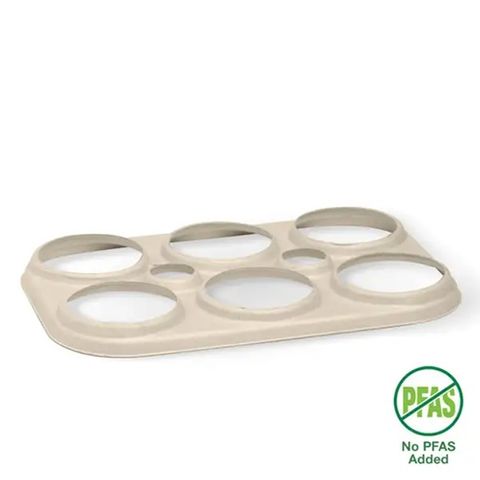 Biopak 6-Pack Plant Fibre Beer Ring Holder 125 Per Slv