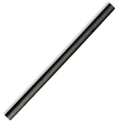 Black Jumbo Straw 10mm 100 Per Slv