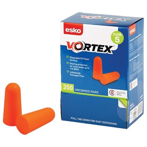 Vortex Foam Orange Uncorded Earplug C5