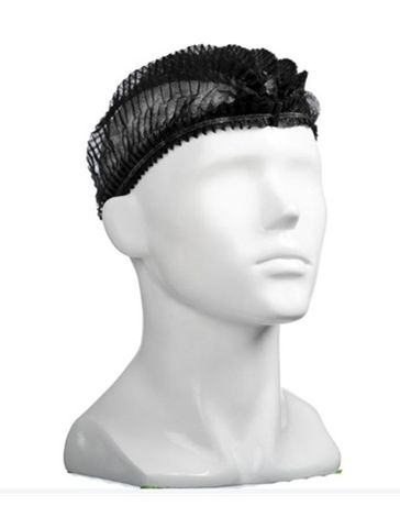 Crimped Beret Black 53cm