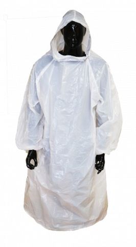 Hooded Smock White 1300mm 20 Per Pkt