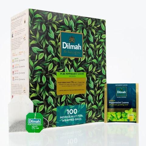 Dilmah Peppermint Env Tea Bags 100 Per Pkt