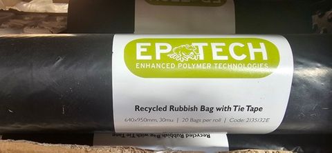 Degradable Rubbish Bags With Tie 20 Per Roll