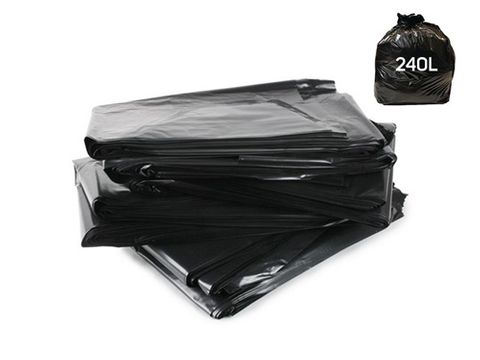 240Lt Wheelie Bin Liner 25 Per Pkt