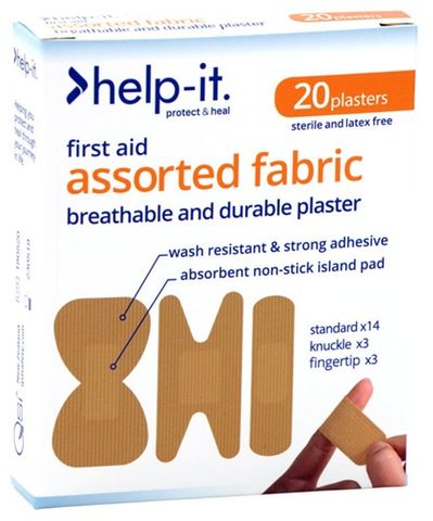 Fabric Assorted Plasters 20S
