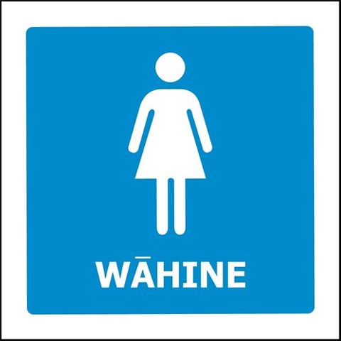Toilet Sign Wahine 200 X 200