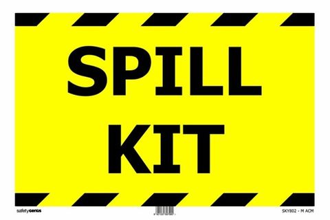 Sign -Spill Kit Adhesive