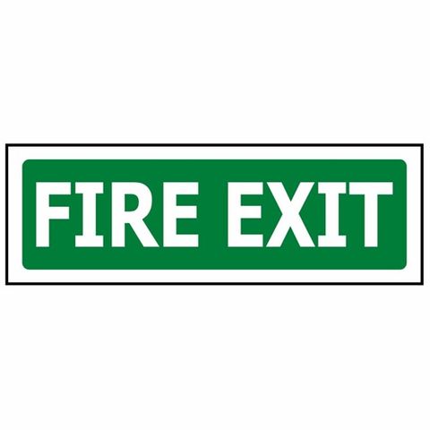Fire Exit Adhesive Vinyl