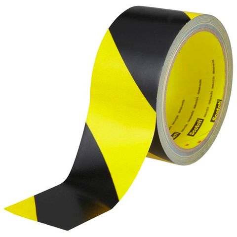 Safety Warning Tape Yellow/Black 48mmx33m
