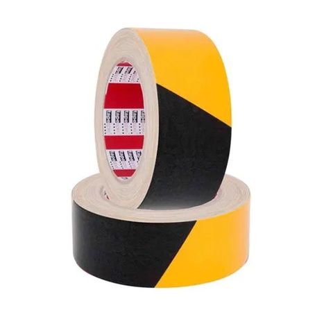 Cloth Hazard Warning 48mmx25M Y/Blk Tape