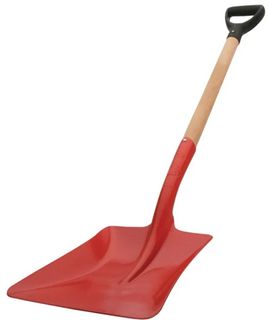 Orange Shovel #4 Square Mouth D Grip