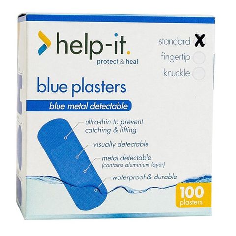 Help It Blue Detectable Plasters