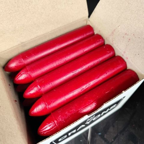 Giant Hard Crayon Red