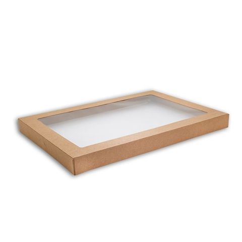 Kraft Box Lid Med 364X255X30mm 10 Per Slv