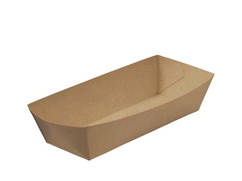 Redi Serve Hot Dog Tray Brown 50 Per Slv