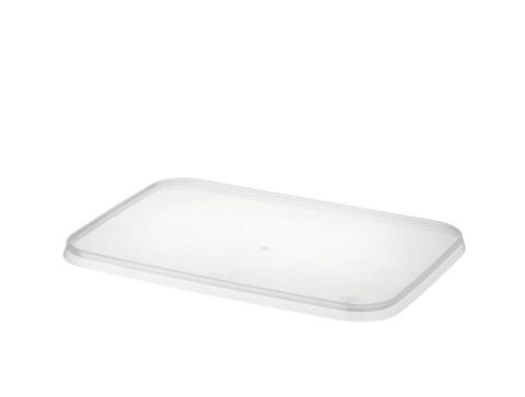 Microready Rectangle Container Flat Lid 50 Per Slv