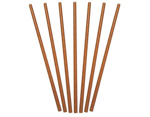 Straw Regular Brown Paper 250 Per Slv