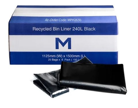Recycled Bin Liner 240L 25 Per Slv