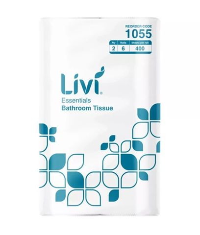 Livi Toilet Paper Unwrapped 2Ply 6 Pack