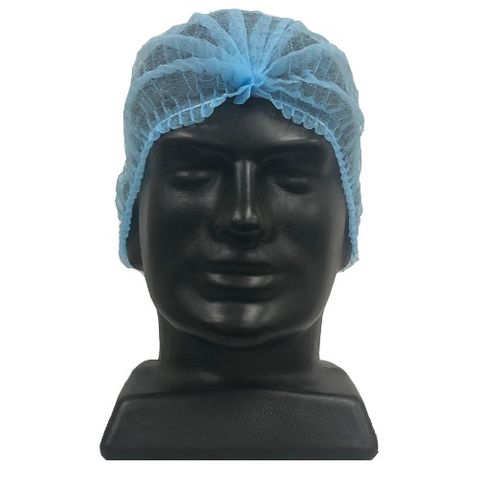 Blue Crimp Mob Cap Hair Net 58cm 100 Per Slv